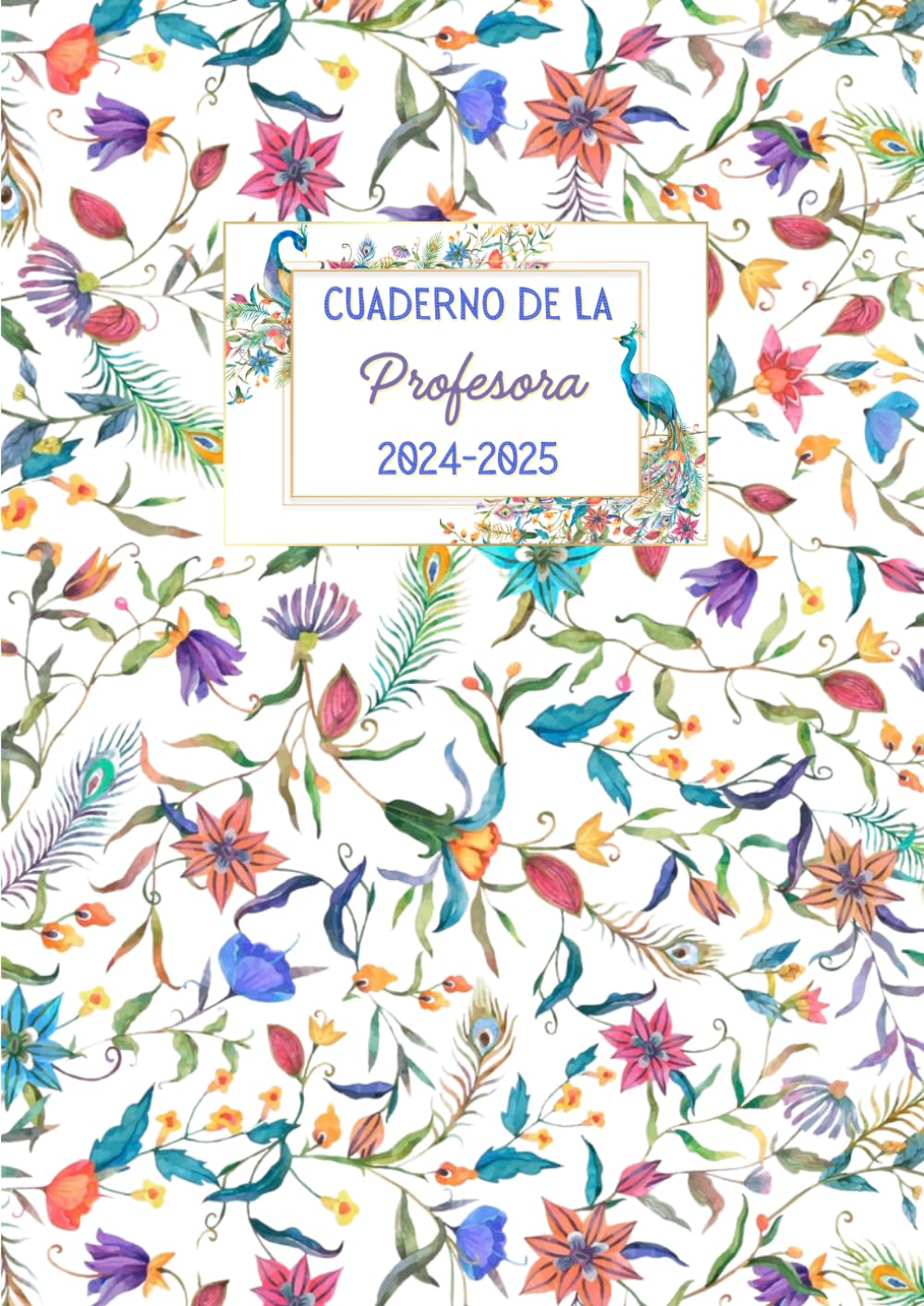 Cuaderno de la Profesora: Planificador de clases - Visión de la semana completa en dos páginas
