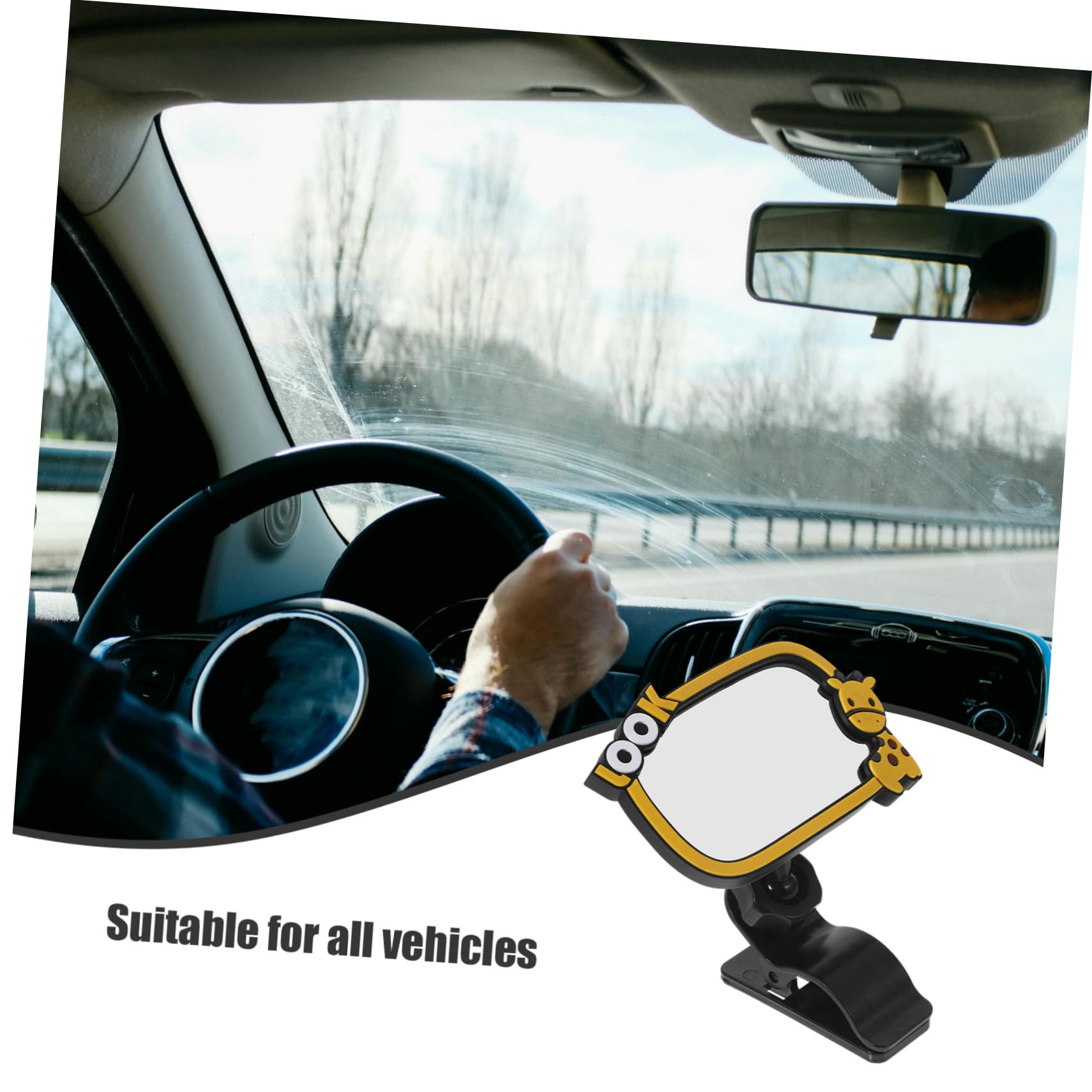 SUPVOX 4 Pièces Rétroviseurs intérieurs et extérieurs moniteur voiture enfant miroir bébé arrière miroir pour nourrissons rétroviseur bébé caoutchouc
