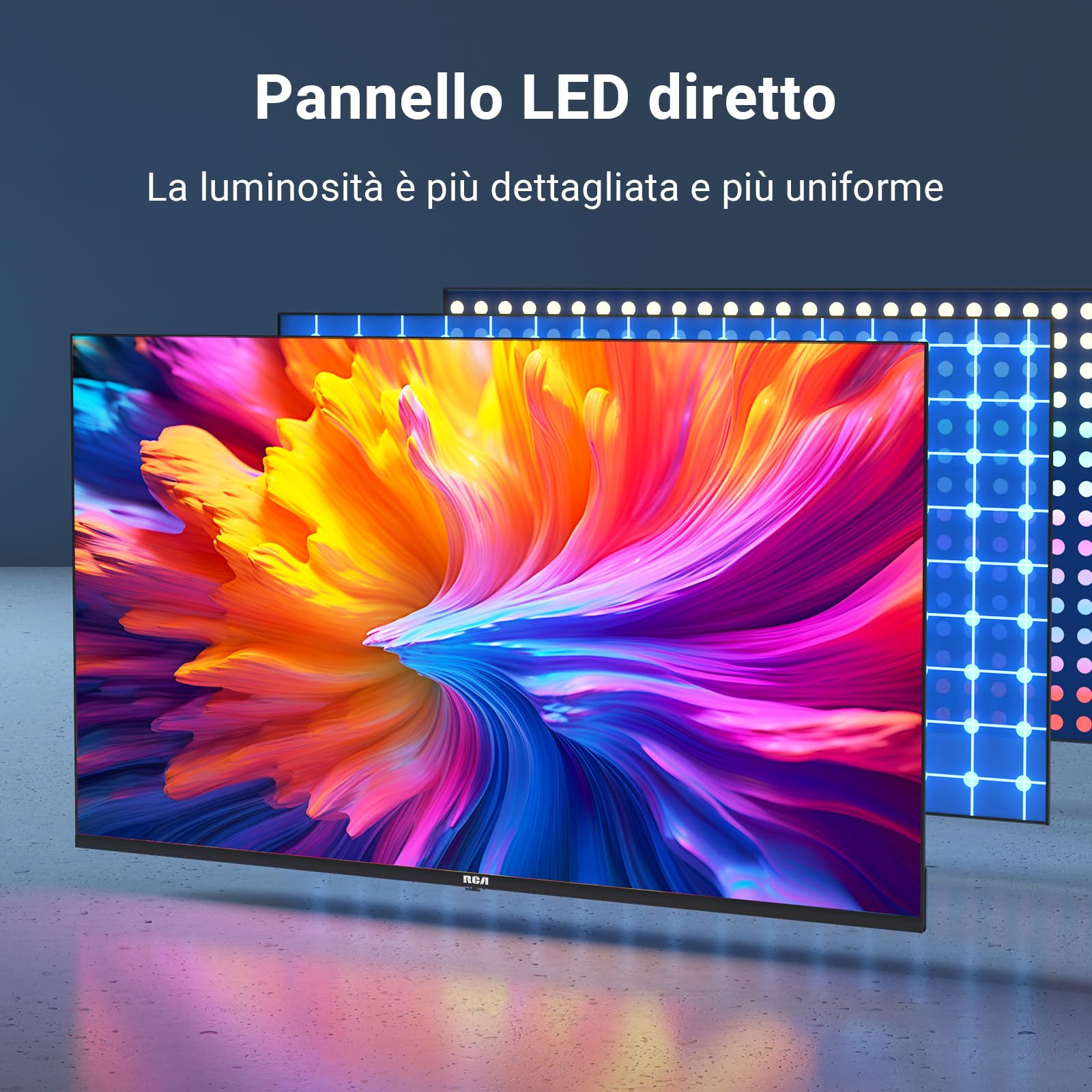 Telaiera LED RCA 32 Pollici Tripla Tuner HD TV - Dettaglio