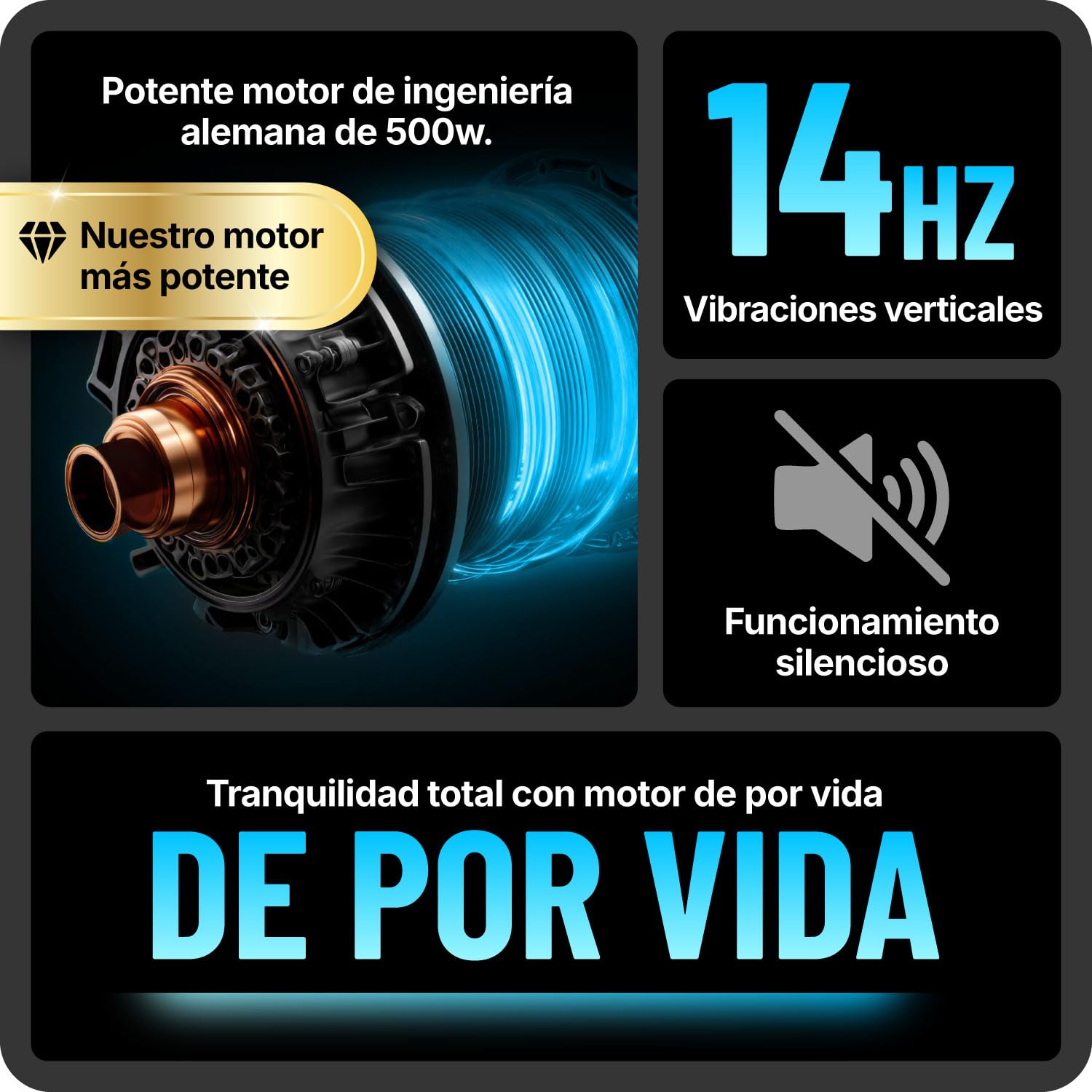 Bluefin Fitness Plataforma Vibratoria | Modelo Pro | Diseño Mejorado con Motores Silenciosos y Altavoces Incorporados