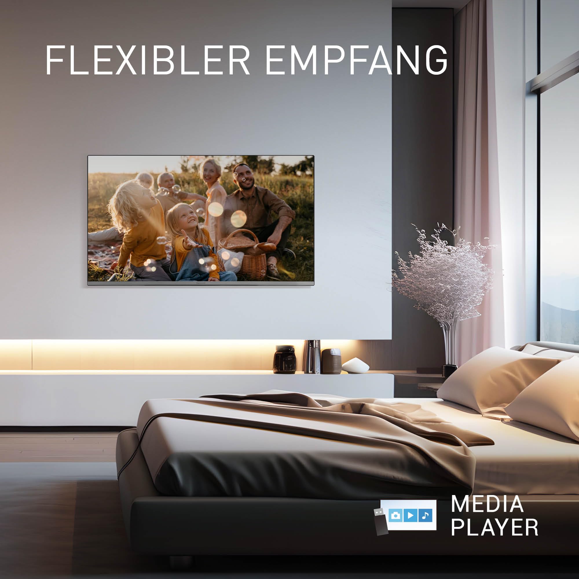 Panasonic TB-32S45AEZC, S45A Serie 32 Zoll Full HD LED Smart TV, TiVo, Google- und Alexa-Sprachsteuerung, Gaming-Modus, Media Player, HDR, HDMI