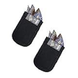 Wanty Premium Microfiber Pocket Square Holder, Men's Suit Handkerchief Keeper, 2 Pack