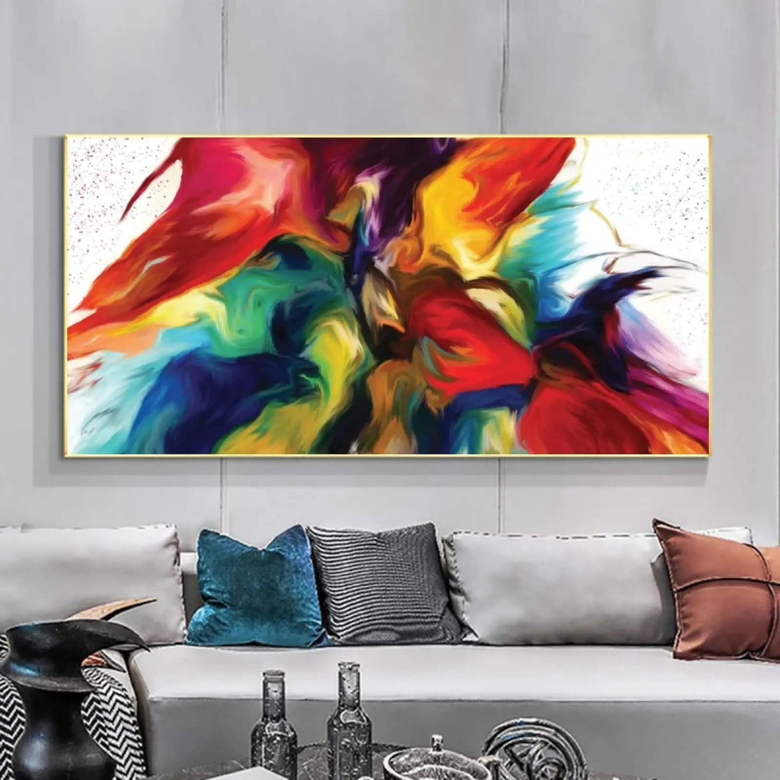 Décoration murale moderne haut de gamme : impression abstraite 70x140 - 8