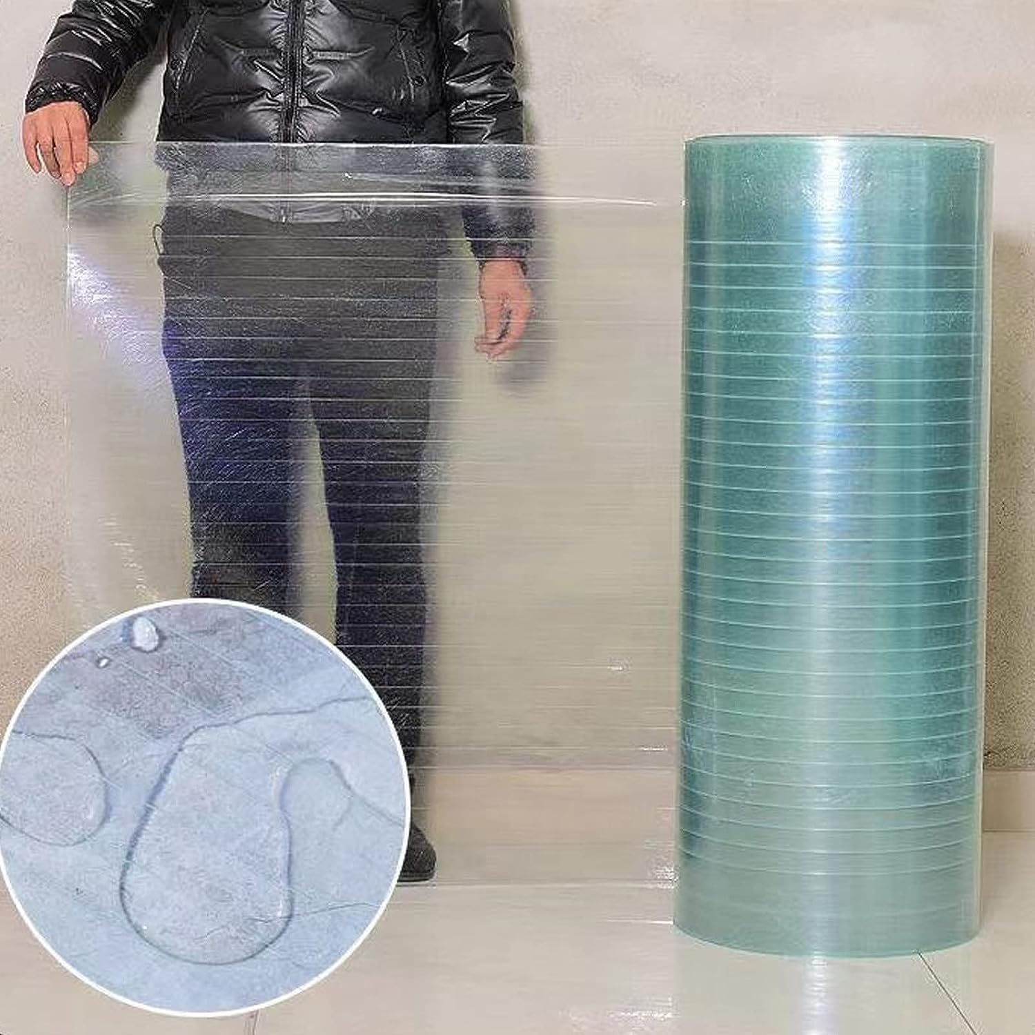 Lámina de policarbonato Transparente para techos - Protección UV para marquesinas, cocheras y cobertizos - Flexible, fácil de Doblar y Cortar - Solución Duradera de 5 x 20 m