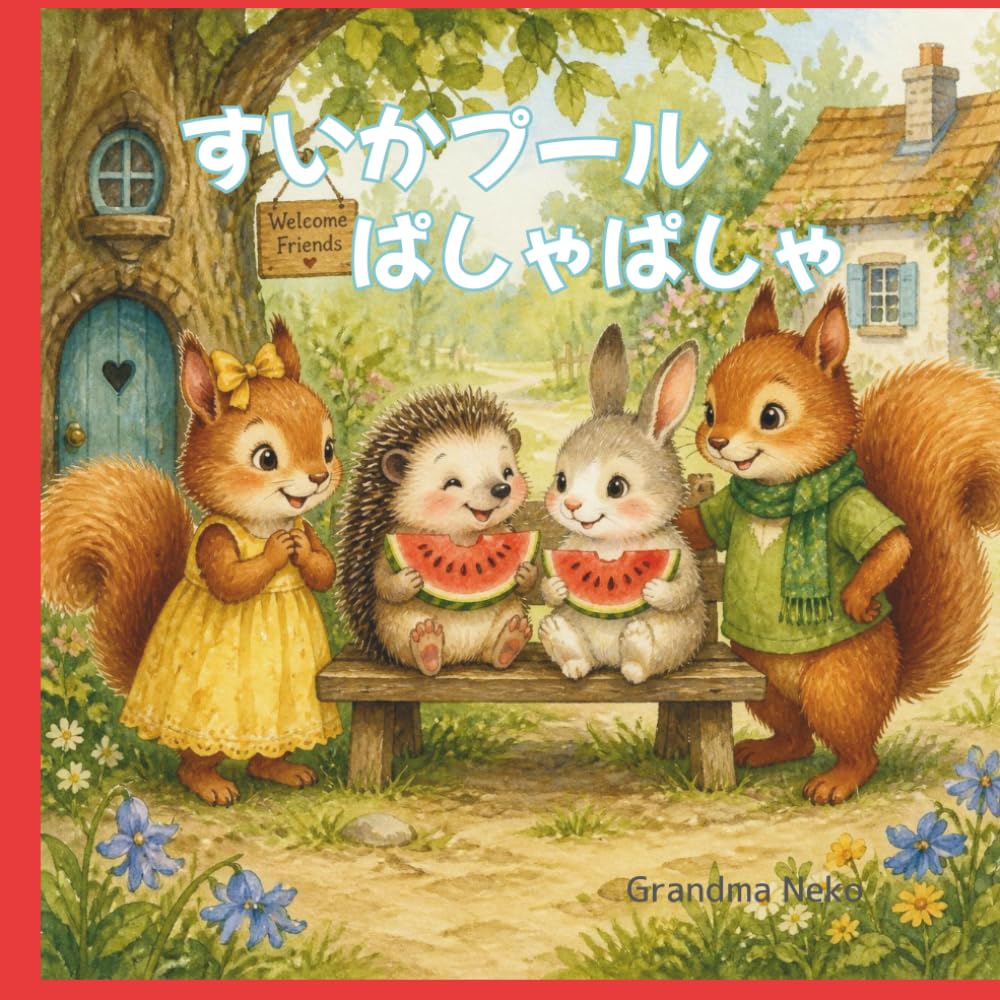 すいかプールぱしゃぱしゃ (リス兄妹と森のおともだち)