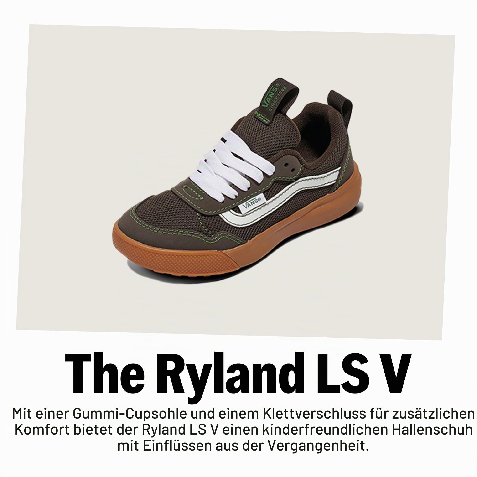 Vans Ryland LS V Suede Canvas Black White schwarz