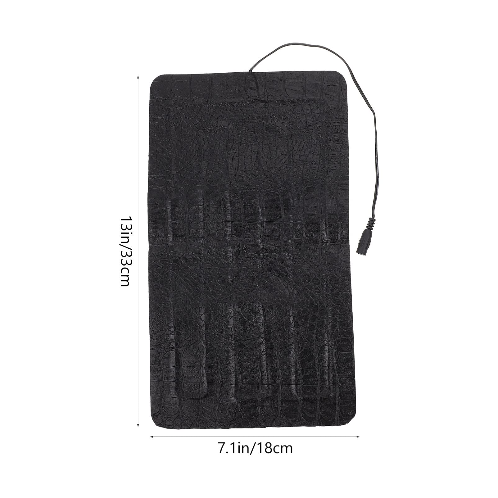 Alfombrilla Térmica para Reptiles de Cuero Negro Portátil para Terrarios | Uso en Caja para Reptiles y Exteriores, Apta para Pequeños Animales, Reptiles Recién Nacidos y Hembras Preñadas