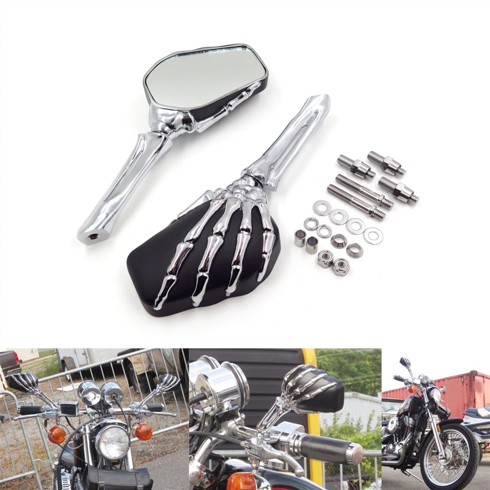 Motor Spiegel Achtervleugel Side Glas Spiegel Zwart