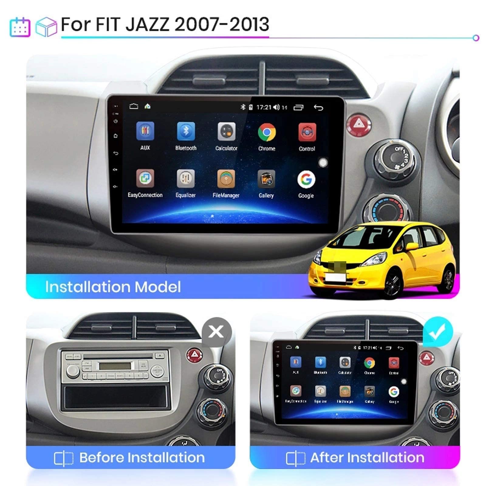 Amazon.co.jp: Android 10.0ダブルディンヘッドユニットカーステレオ 