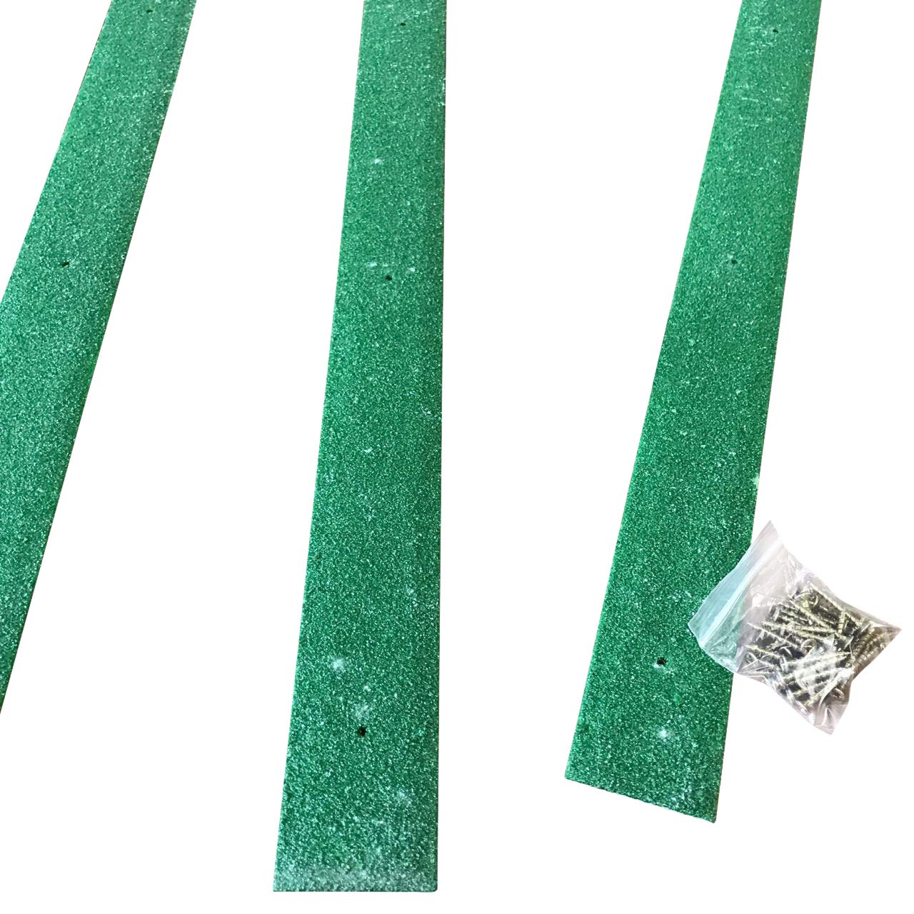 Pack of 5-1200mm GRP Anti-Slip Decking Strips - Heavy Duty Anti-Slip Safety Treads for Timber Decking, Steps & Ramps - Non-Slip Safety Strips Outdoor Grip Solution (Green) — image 1