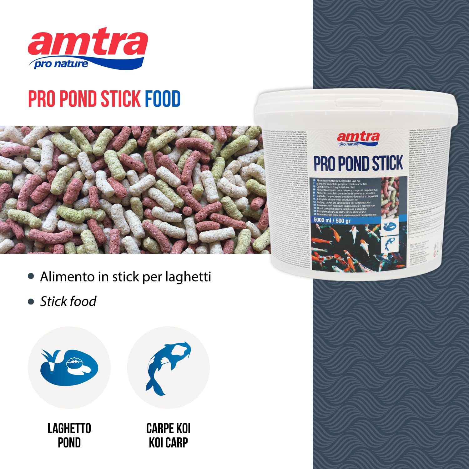 Mangime Per Pesci Da Laghetto - Pond Sticks 3 Colori - Per Koi, Carpe E Pesci Rossi - Foto 10