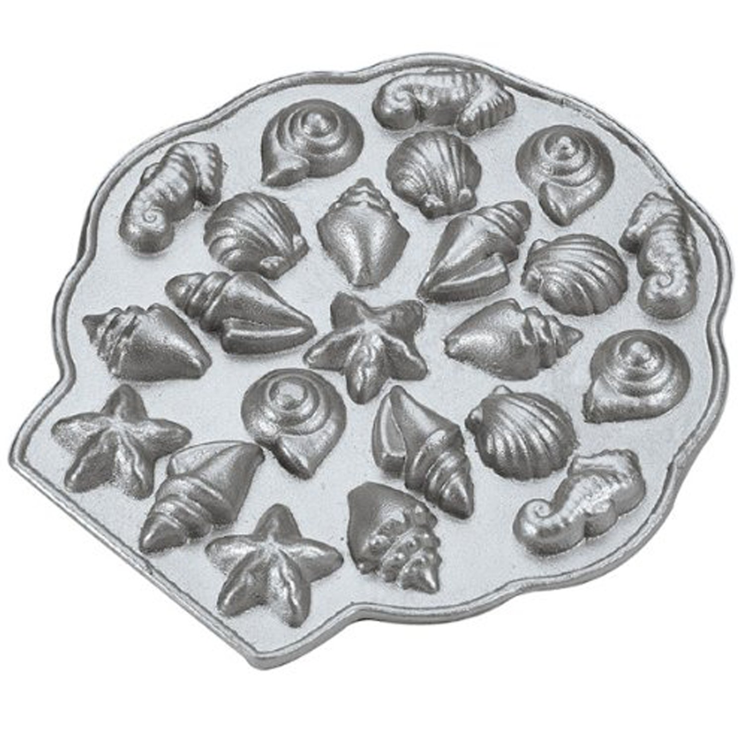Nordic Ware Platinum Collection Sea Shell Teacakes Pan : Amazon.sg