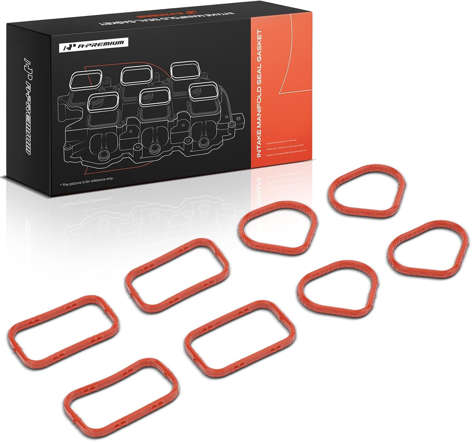 A-Premium Lower and Upper Engine Intake Manifold Gasket Set Compatible with Jeep Wrangler 2003-2006, Liberty 2002-2005, TJ 2003/2005-2006 & Chrysler PT Cruiser 2001-2010, 2.4L