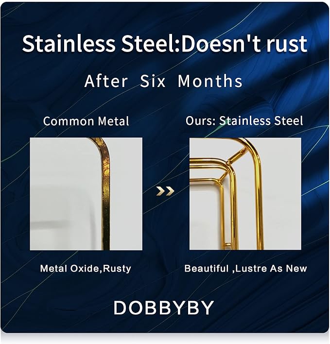 Organizador de Baño Dobbyby Bandeja Vanity con Estante Acero Inoxidable miniatura 5