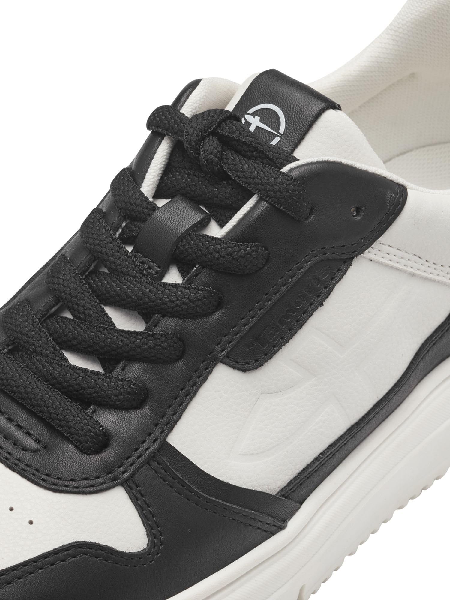 Tamaris 1-1-23746-43-1A6 Damen Sneaker Low Leder/Synthetik weiß