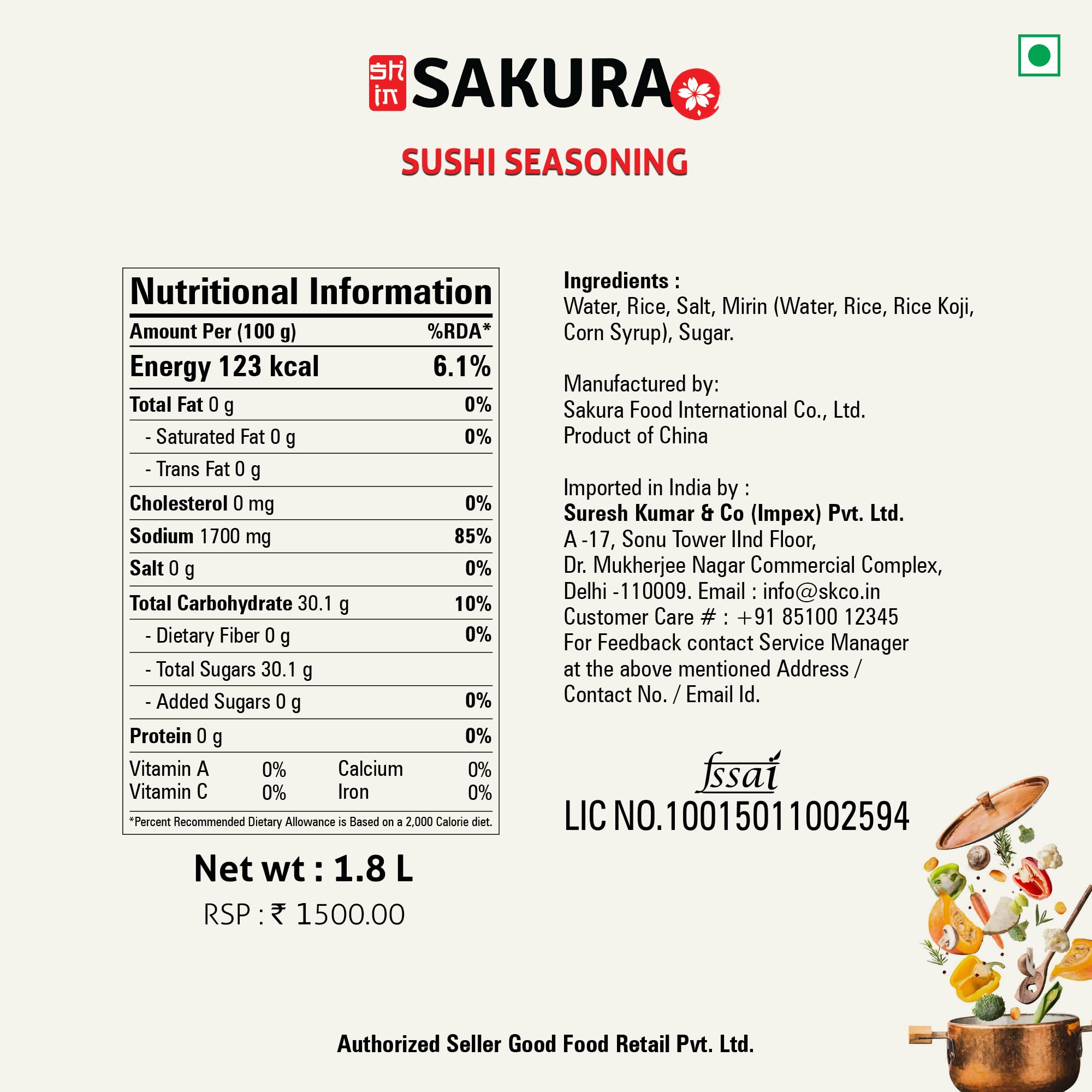Sakura Sushi Vinegars (1800 ML) (1800 ML) - Image 5 thumbnail