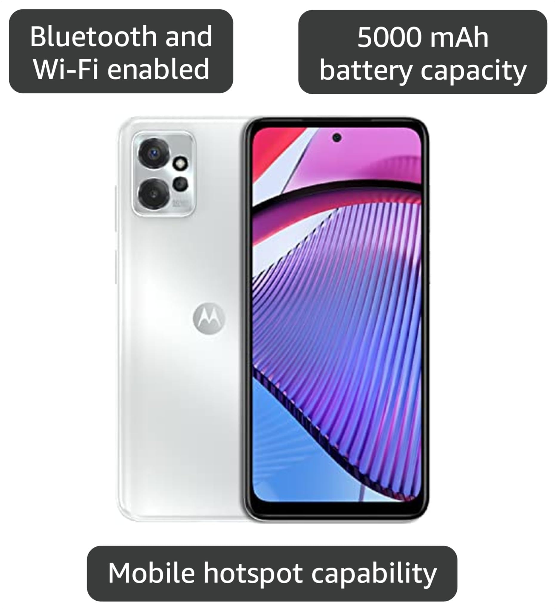 Amazon.com: Motorola Moto G Power 5G 2023, 256GB + 6GB RAM, Bright