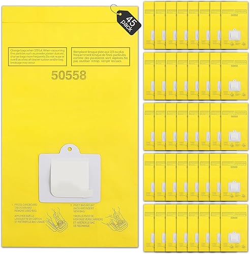 Paquete de 25 bolsas de vacío de repuesto, compatibles con Kenmore Canister Type CQ 5055, 50555, 50557, 50558 y Panasonic tipo C-5 C-18, bolsas de