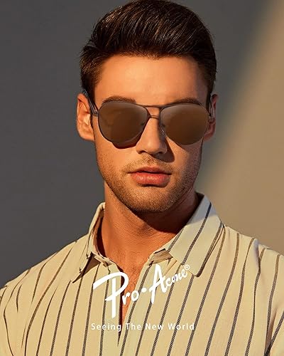 Miniatura 2 de Pro Acme Gafas de sol polarizadas de aviador para hombres y mujeres, protección UV, 2 unidades