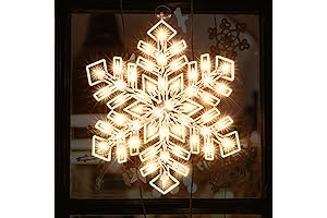 Snowflake Window Light Silhouette Decoration for Christmas