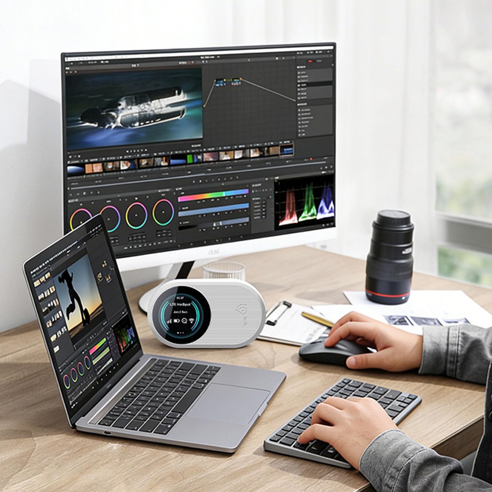 Router WiFi Portatile 300Mbps Connessione Veloce per Viaggio Uso