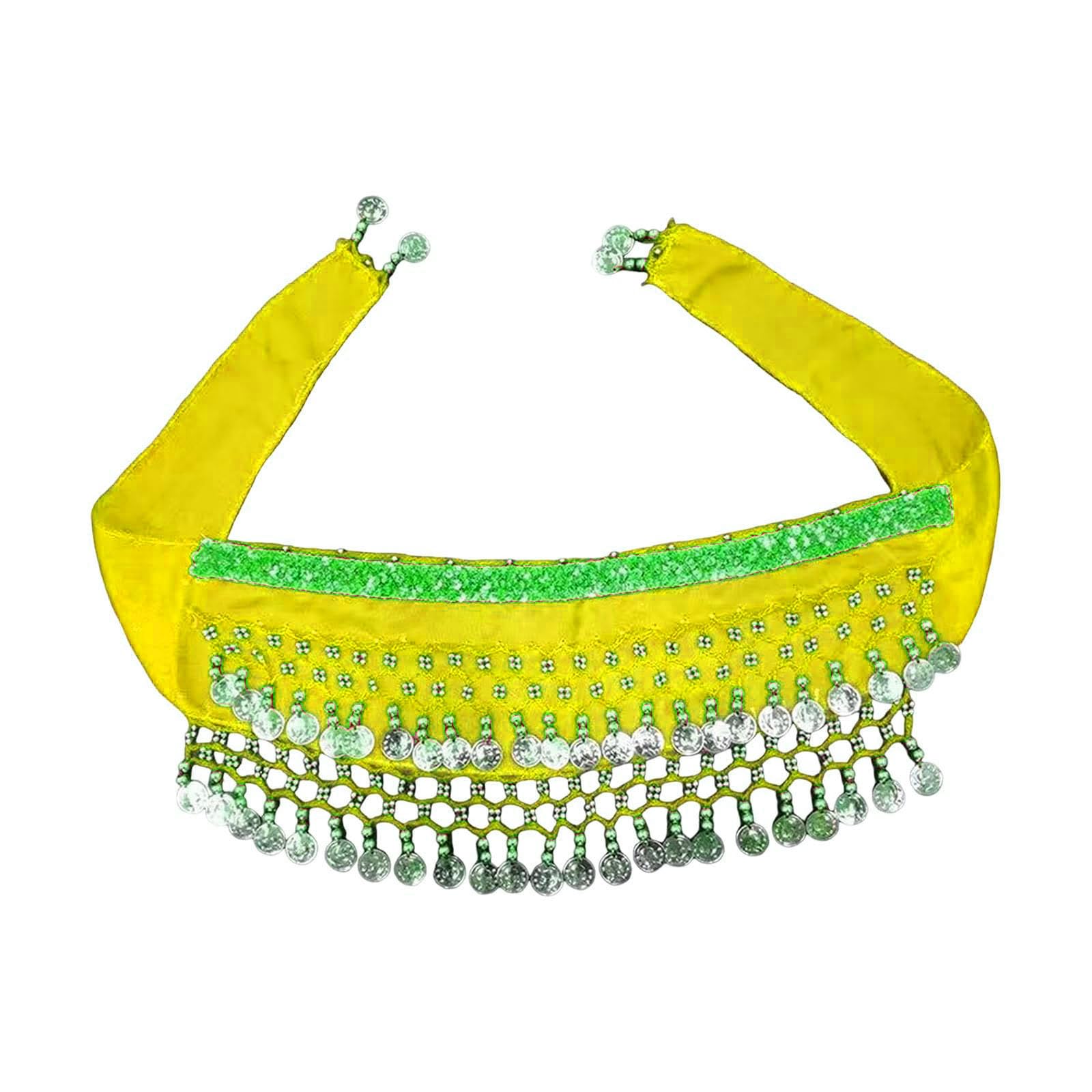 Dog Dancer Costume Belly Dance Costume Belt Skirt Hip wrap Outfit Gold Coin Bead Scarf for Dogs, Belly Dance Style Dog Costume