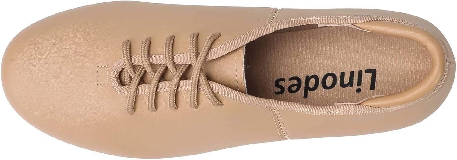 Linodes PU Leather Lace Up Tap Shoe Dance Shoes for Women and Men's Dance Shoes - Image 5