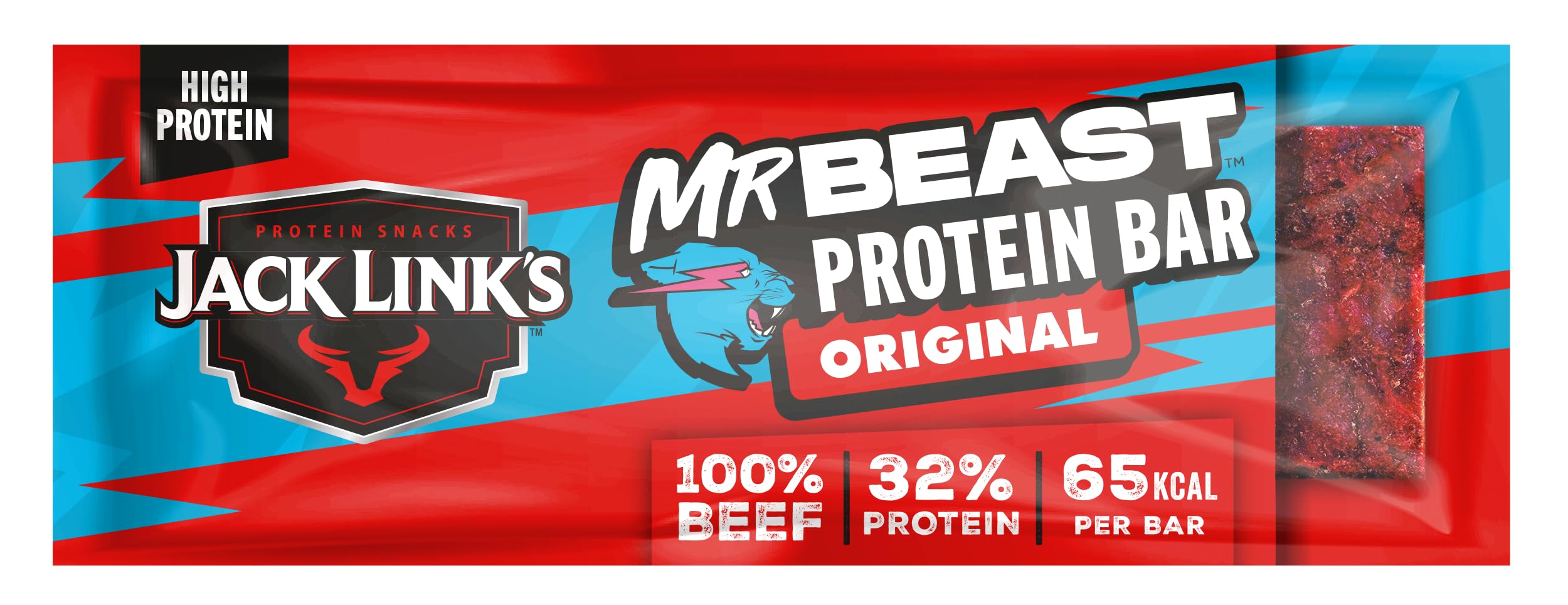 Jack Link’s Barre Protéinée Beef Original - Pack de 14 (14 x 22,5 g) - Barre protéinée low carb - Barre de protéines - Barre énergétique - Snack pour le sport - Snack riche en protéines