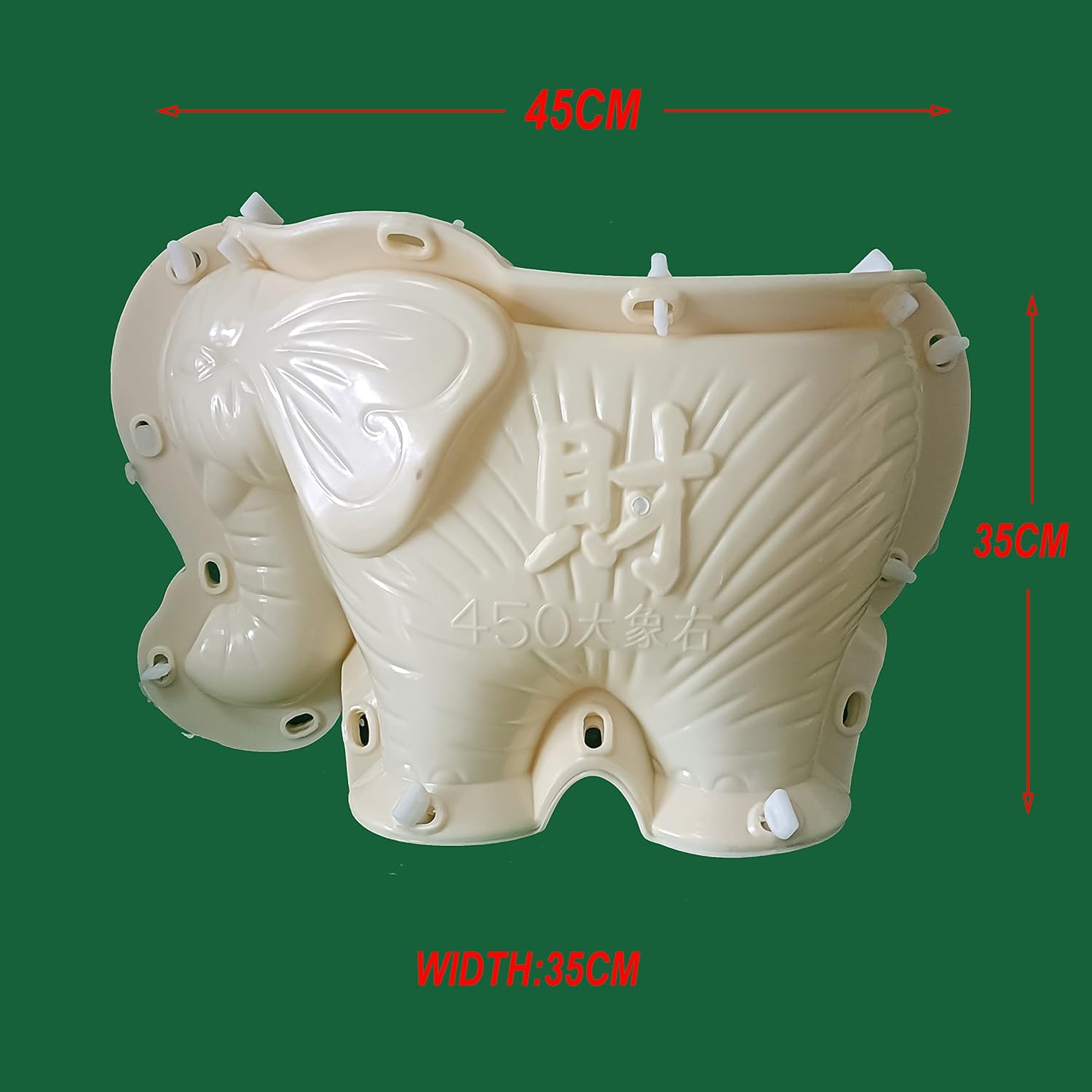 Precast 45cm Garden Decorative Concrete Animal Large Elephant Shape Planter Flower Pot molds for Garden