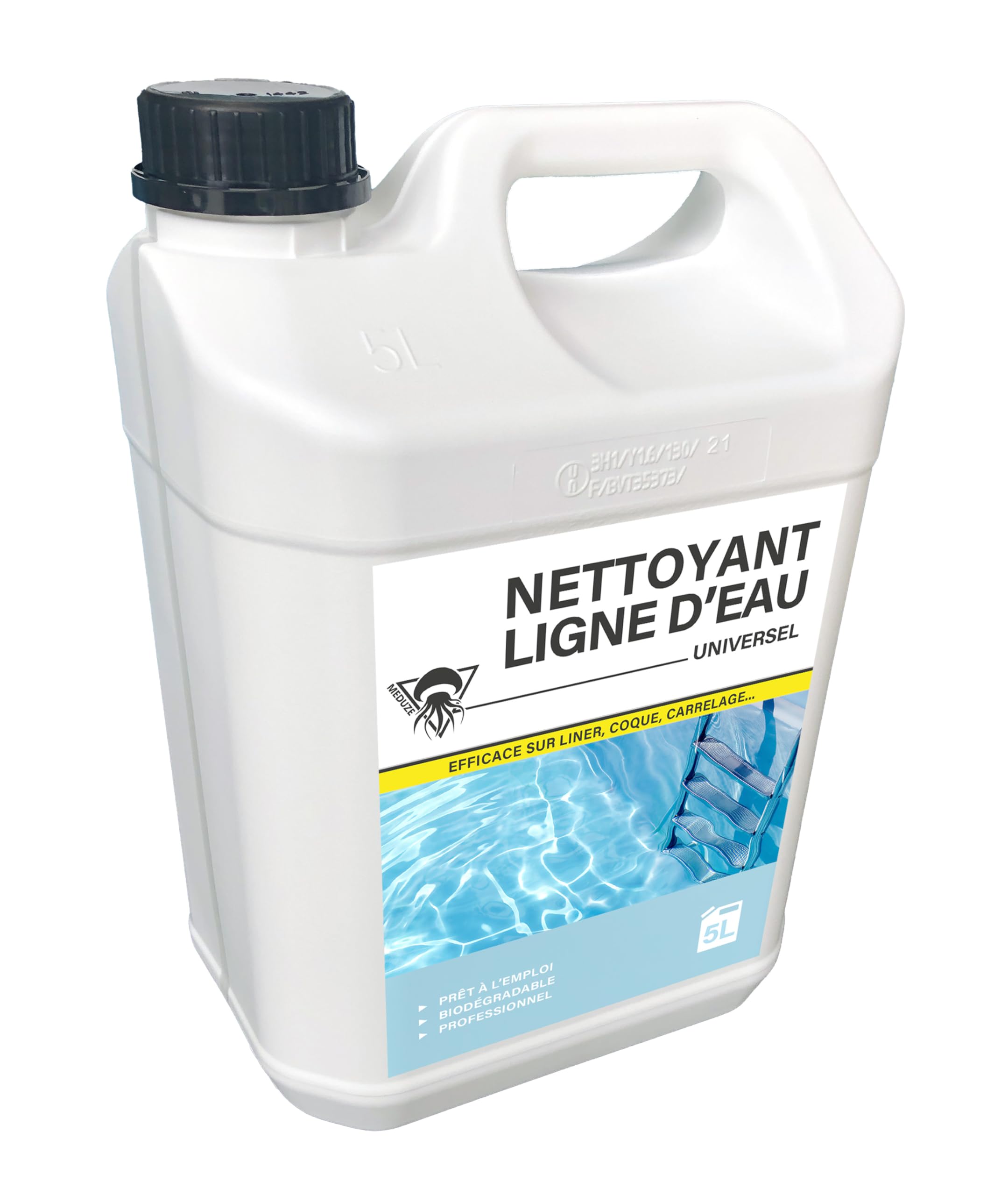 Méduze - Nettoyant Ligne d’Eau Universel 5L - Prêt à l’Emploi - Action Rapide - Professionnel