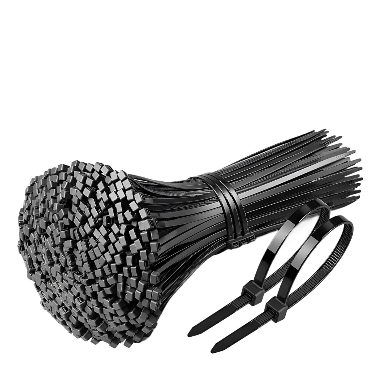 Wszgsbng One Color Self-Locking Nylon Cable Ties Weatherproof Zip Electrical Industrial(5X150mm)
