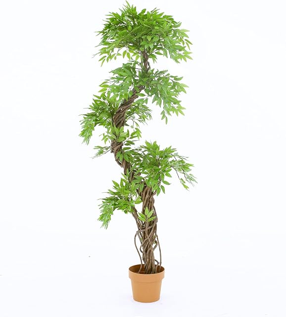 Artificial Chinese Topiary Tree | This handmade artificial Replica Japanese Fruticosa tree, fake plant is made to the finest detail using real wood, Height is approx 6ft but varies from 165cm - 175cm