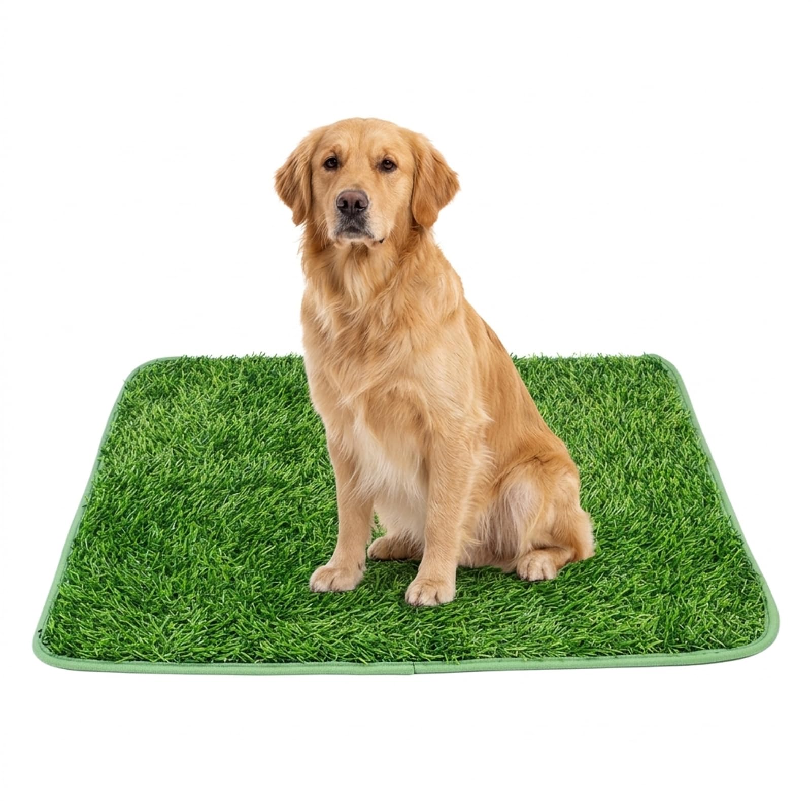 KSVFTB Artificial Grass Mat,Artificial Grass Outdoor Dog Toilet,46 × 58cmDog Toilet Tray,Washable Pads Dogs Potty Training Area Pet Urine Pad Lawn Decoration for Indoor Outdoor Use