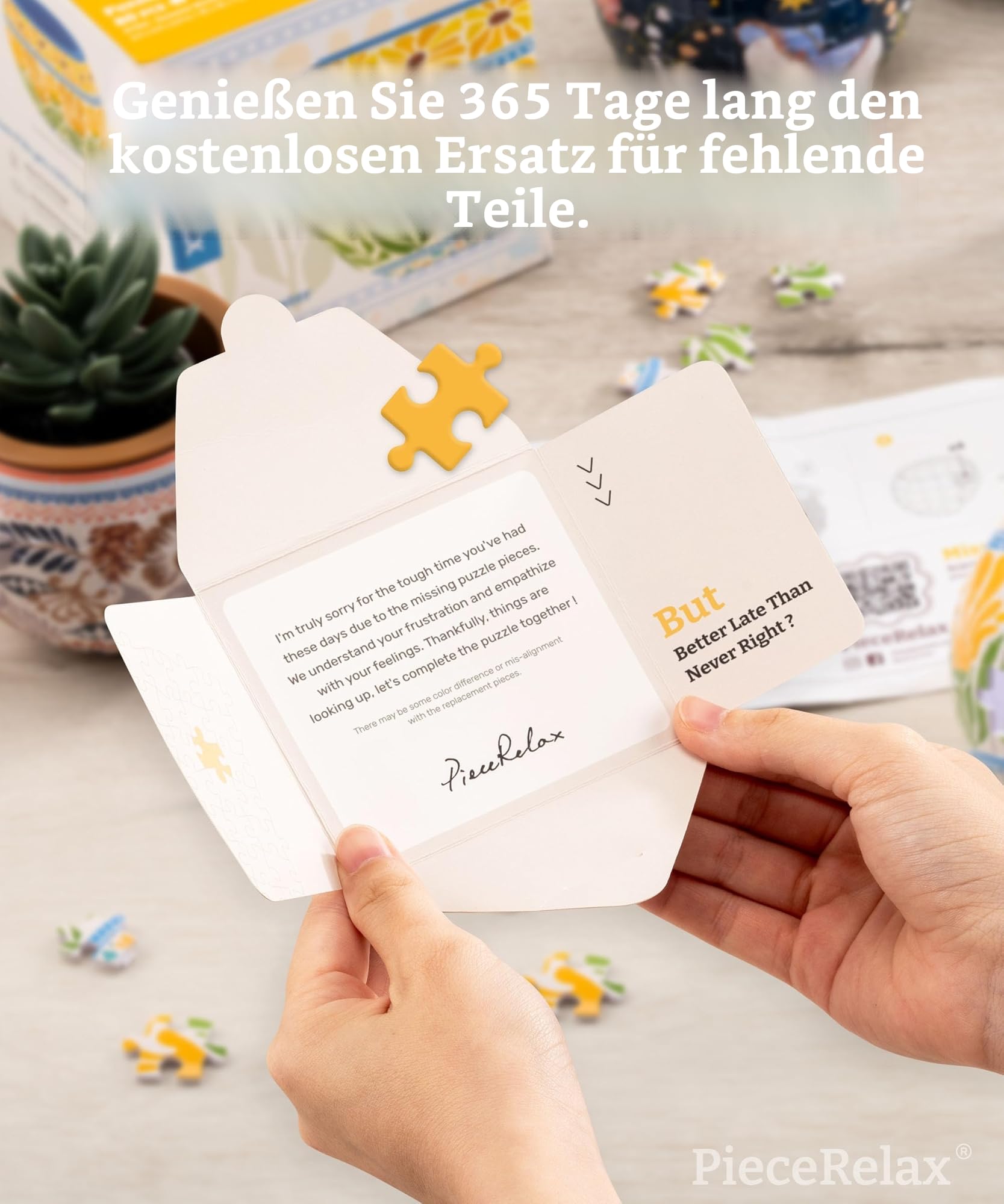 PieceRelax 3D Puzzle Blumentopf – Oriental Floral Ornament | 80 Kunststoffteile | DIY-Pflanztopf zum Selbstbauen | Entspannendes Geschenk für Pflanzenliebhaber [K1101]