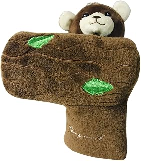 ChengBeautiful Cubierta De Putter De Golf Putter Golf Cover Blade Putter Funds Golf Club Cubiertas Cubiertas Putter Secover para Cuchilla con magnético (Color : Marrón, Size : 15.5x12x20cm)
