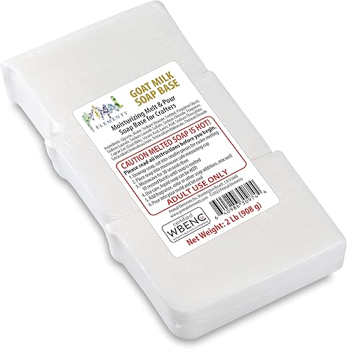 Vista 22 de Primal Elements Base de jabón de aceite de coco, base de jabón de glicerina hidratante para derretir y verter para manualidades y hacer jabón, fácil
