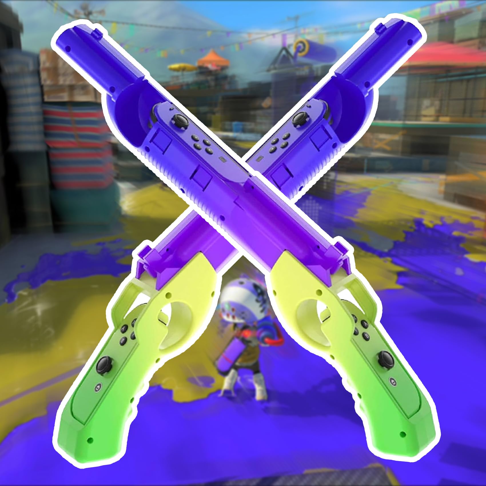 Controller per pistola da gioco Switch/Switch OLED, ricambio per controller per pistola da gioco per Splatoon 3 Shooting Games