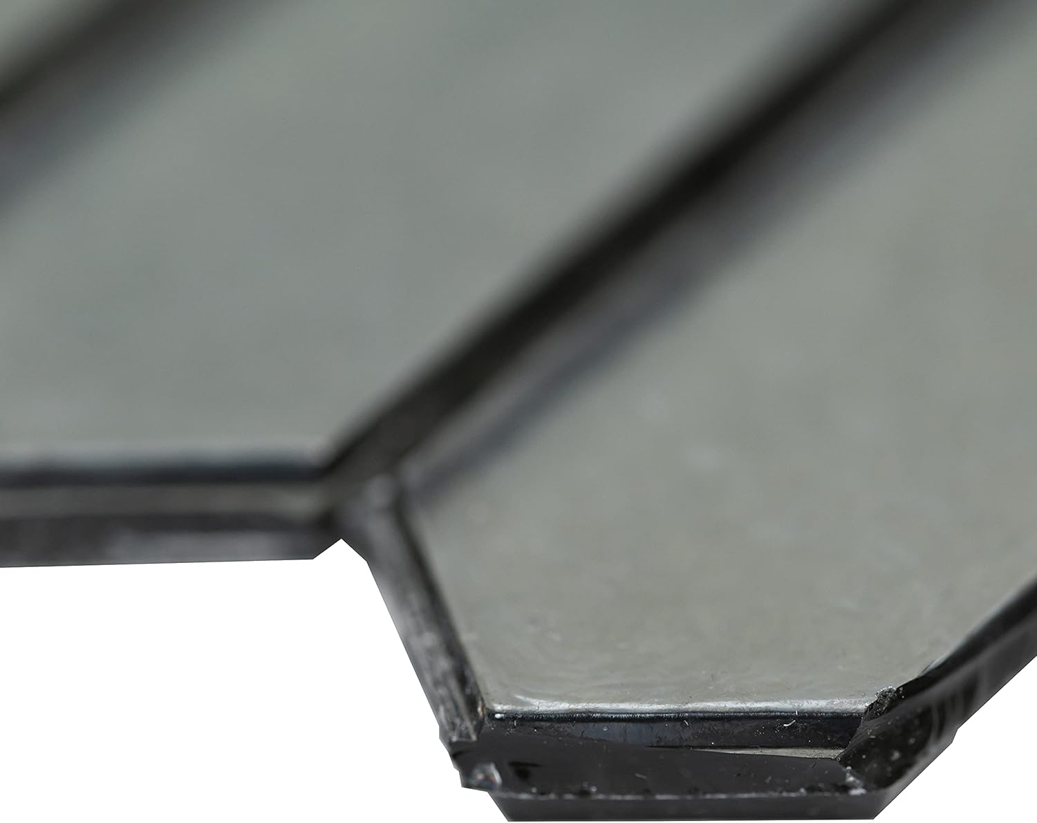 MSI Pixie Grigia 11.52 x 9.82 Inch Glass Picket Tiles for Kitchen Backsplash, Bathroom & Shower Walls, Accent Wall, Dark Gray