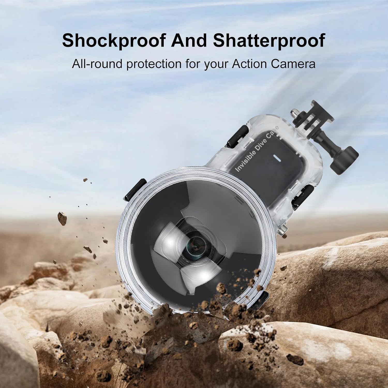Pro-Level Waterproof Case for Insta360 X5, 164FT Fully Invisible Diving Case IPX8 Underwater Housing Cover 99.2% Transmittance 8K Photography 5H Scratch-Resistant Shell Drop-Resistant Anti-Fog