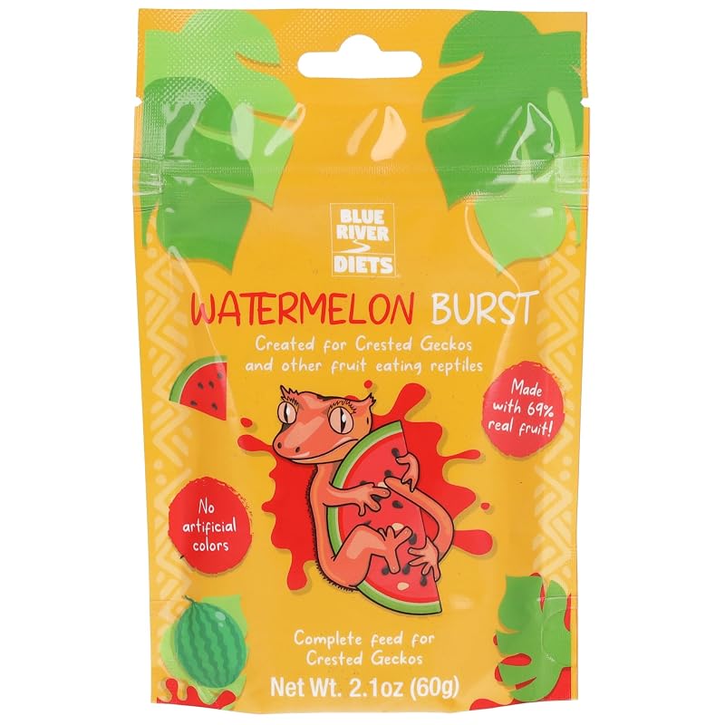 Alimento em Pó para Gecko-de-crista com Melancia e Baixo Teor de Gordura Blue River Diets 60 g