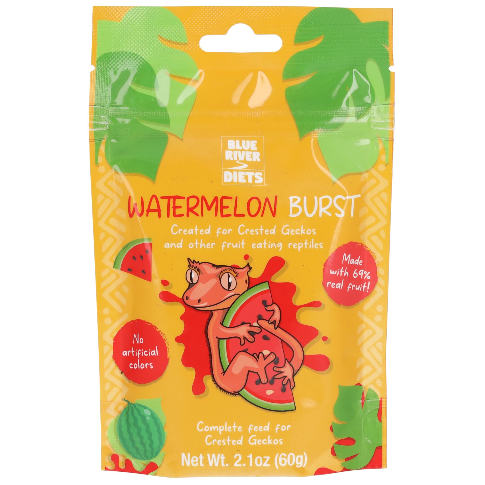 Complete Crested Gecko Food | All Natural Gecko Food Made in the UK (60g, Watermelon Burst)