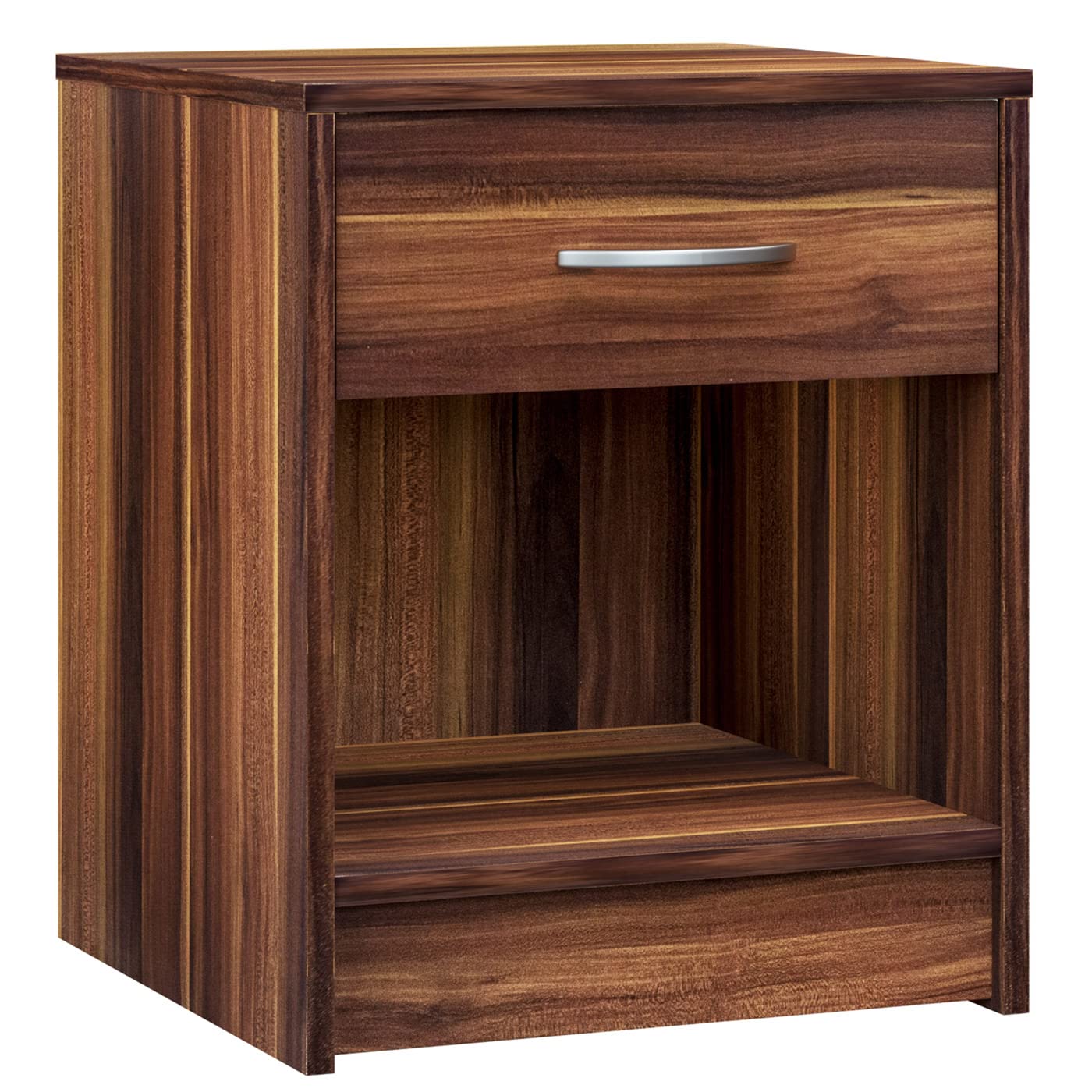 2 Comodini Camera Da Letto Casaria 50x40x35cm - Con Cassetto E Ripiano