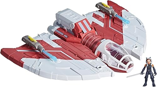 STAR WARS Mission Fleet T-6 Jedi Shuttle, juego de figuras de acción Ahsoka a escala de 2.5 pulgadas, barcos, juguetes para niños y niñas de 4 años