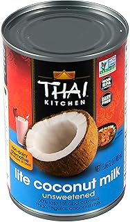 Thai Kitchen Unsweetened Lite Coconut Milk, 13.66 fl oz (Pack of 12)