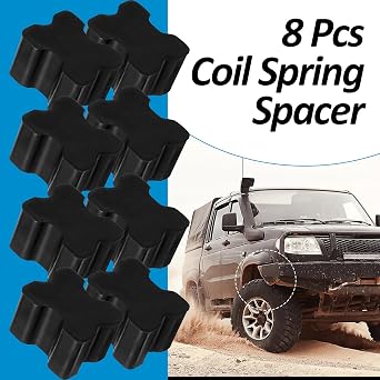 8 Pcs Coil Spring Spacer Kit, Coil Spring Spacer Lift Kit, Coil Spring Spacer Booster, Premium Coil Spring Lift Spacers for Vehicles, Durable Coil Spring Spacers 1 to 1.5