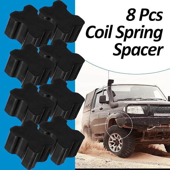 8 Pcs Coil Spring Spacer Kit, Coil Spring Spacer Lift Kit, Coil Spring Spacer Booster, Premium Coil Spring Lift Spacers for Vehicles, Durable Coil Spring Spacers 1 to 1.5