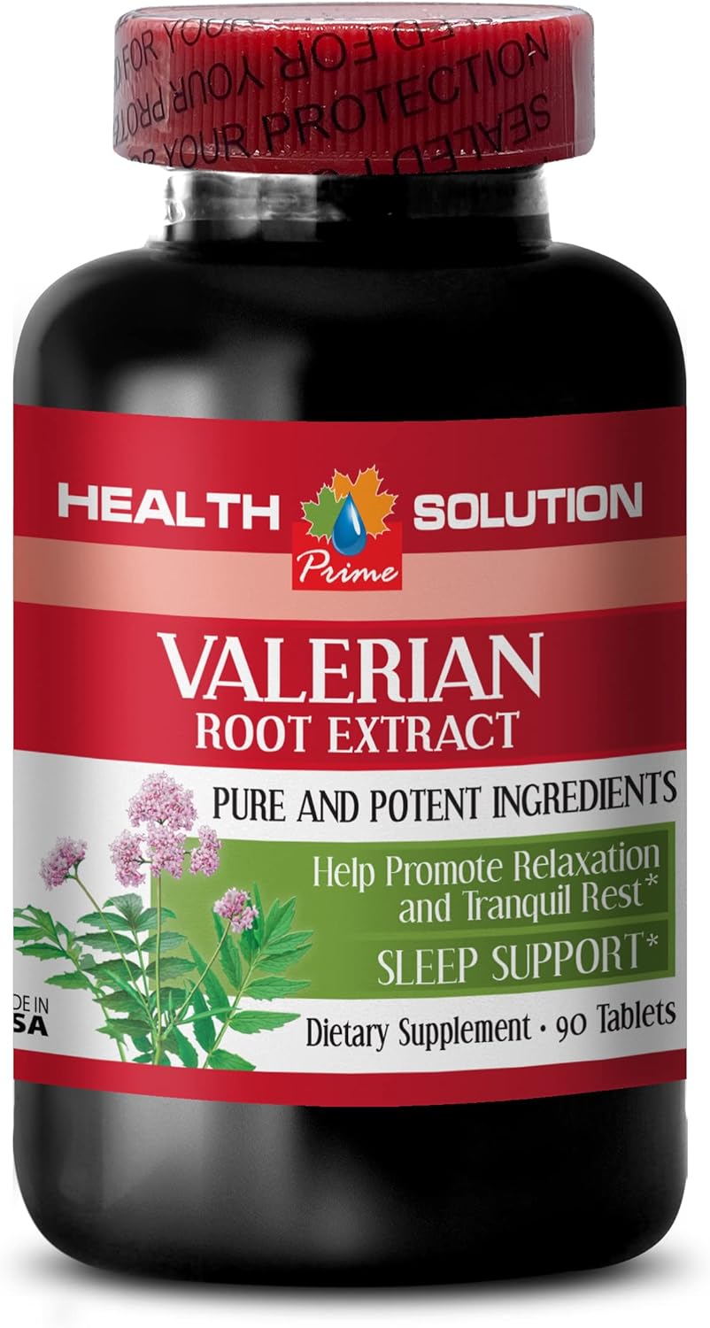 Nerve nutrition - VALERIAN ROOT EXTRACT - Valerian time release - valerian root capsules for sleep - valerian root herb - russian valerian root extract pills - valerian capsules - 1 Bot 100 Capsules