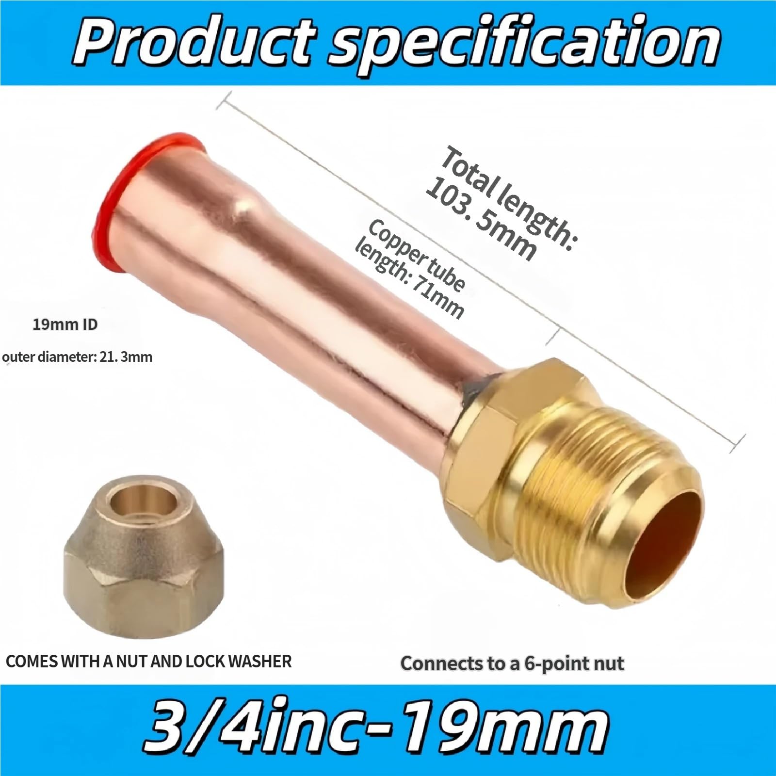 Generisches Kupferrohr-Werkzeugset for Klimaanlagen – Rohrschneider, Belling-Stauch-Expander und Wärmedämmung for die HVAC-Installation(3/4INCH)