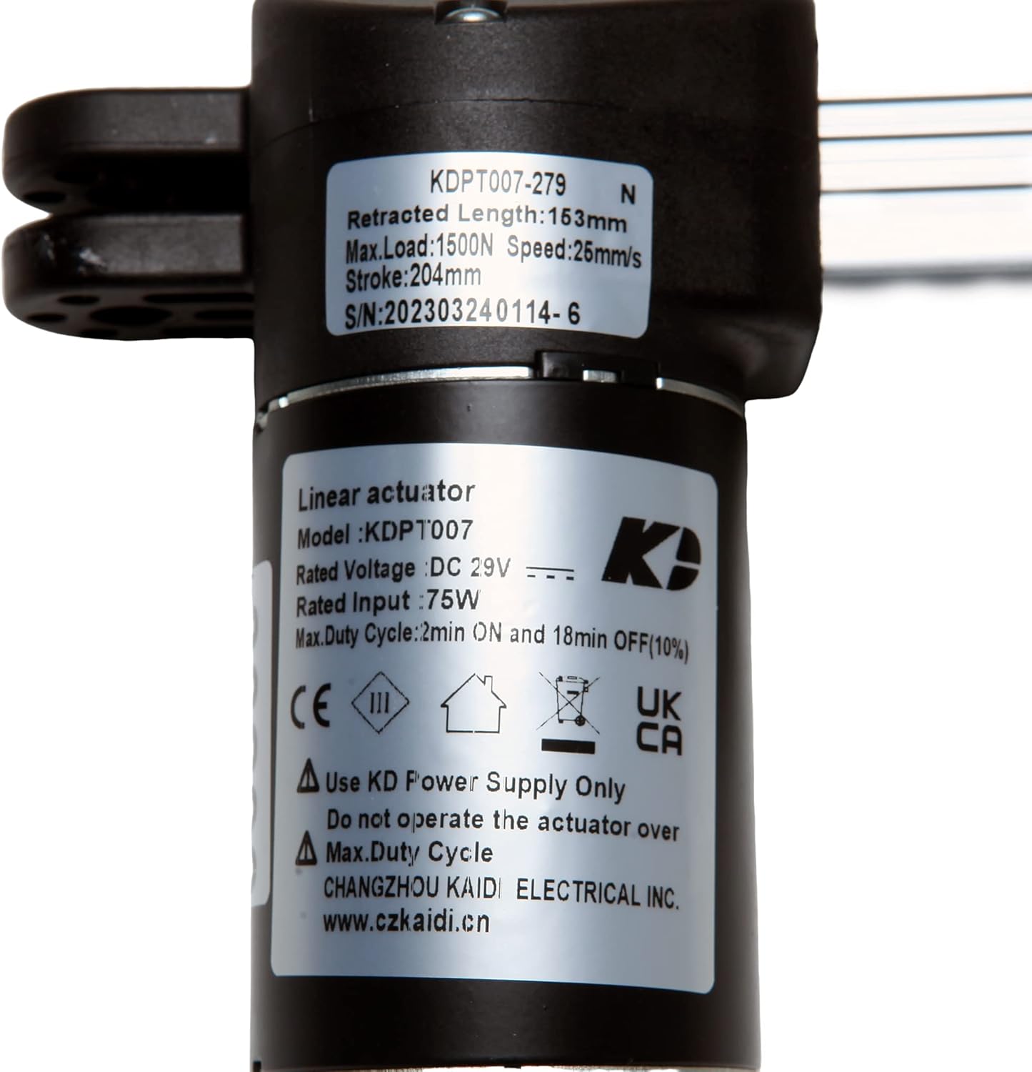 Fruhdi Power Recliner Kaidi Motor Model KDPT007-279 Actuator Kit Replacement for Sofa Lift Chairs