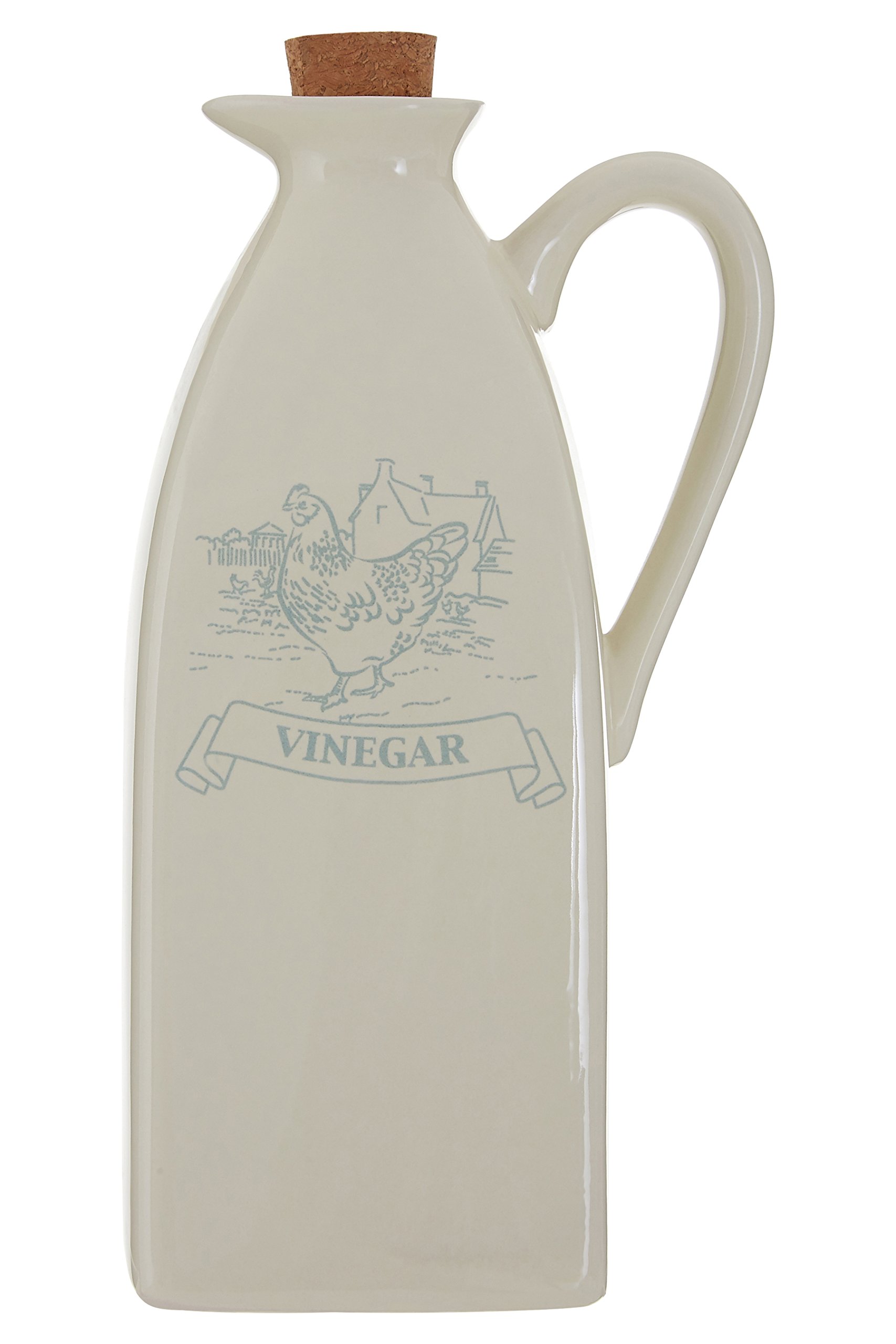 Premier Beige Housewares Country Kitchen Vinegar Jug, 510 Ml - Cream
